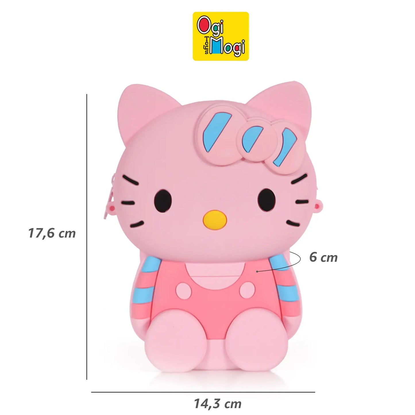 Ogi Mogi Toys Silicone Pink Cat Shoulder Bag