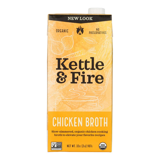 Kettle And Fire - Caldo De Pollo - Caja De 6-32 Oz