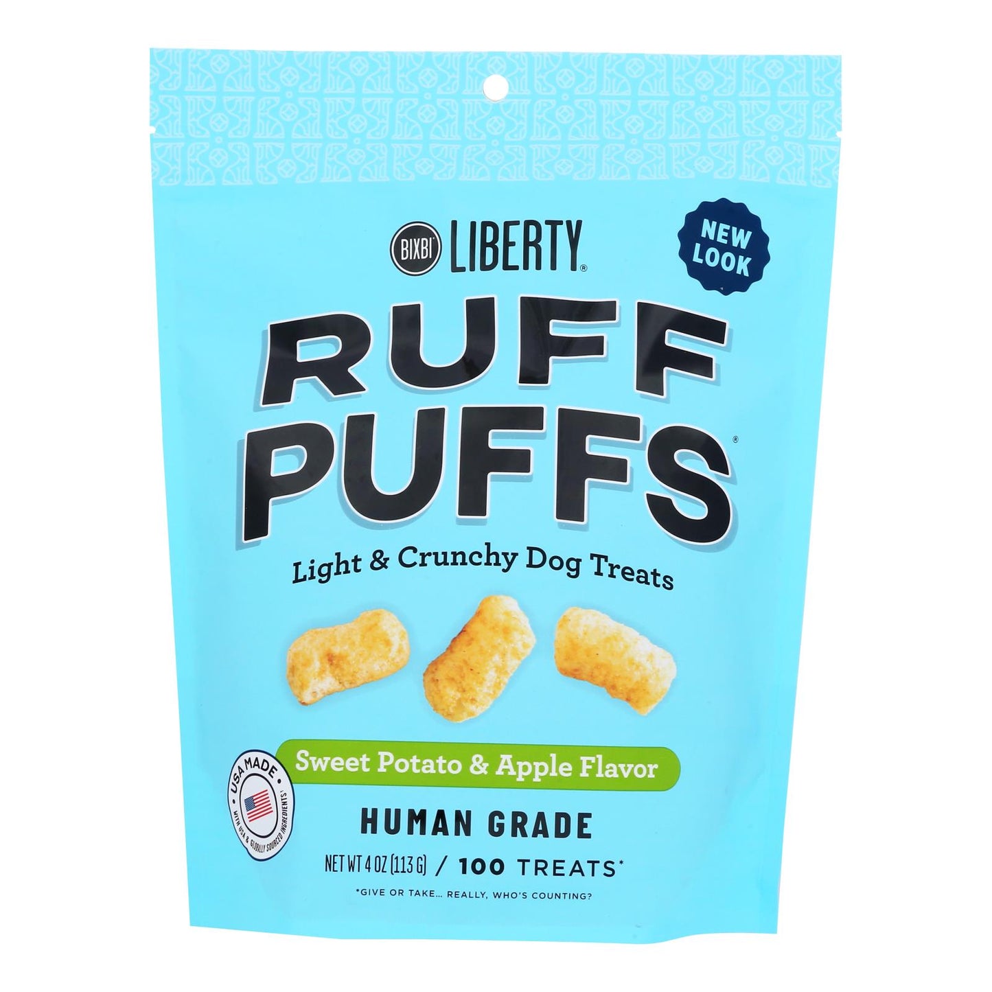 Bixbi - Ruff Puffs Sweet Pot & Ap - Case Of 8-4 Oz