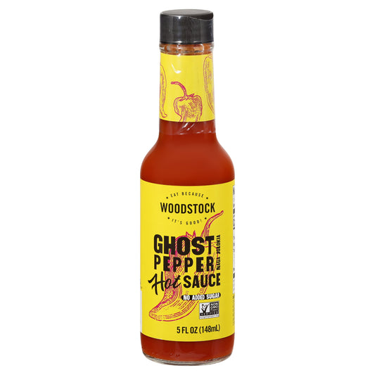 Woodstock - Salsa picante Ghost Pepper - Caja de 12-5 Fz