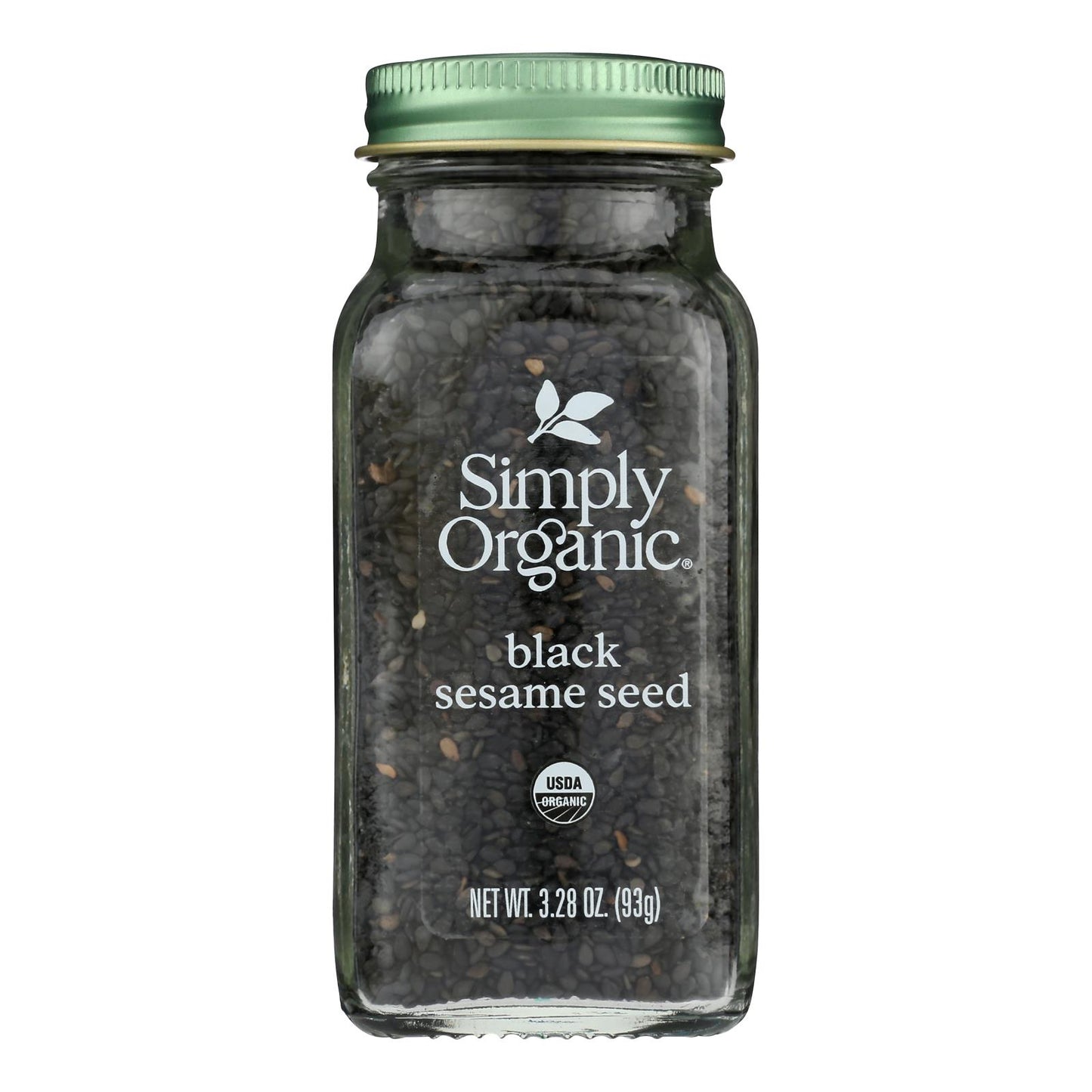 Simply Organic Spice - Orgánico - Semilla de sésamo - Negro - Caja de 6 - 3.28 Oz