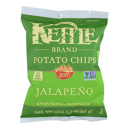 Kettle Brand Potato Chips - Jalapeno - Hot - 1.5 Oz - Case Of 24