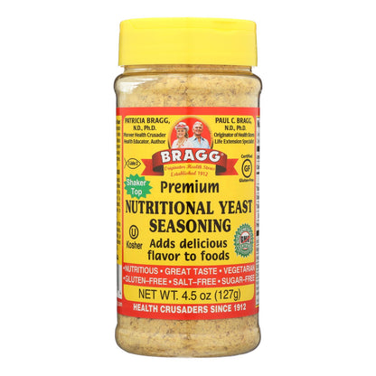 Bragg - Seasoning - Nutritional Yeast - Premium - 4.5 Oz - Case Of 12