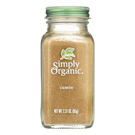 Semilla de comino molida Simply Organic - Caja de 6 - 2.31 oz.