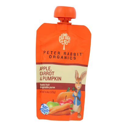 Peter Rabbit Organics Baby Food - Organic - Vegetable And Fruit Puree - Pumpkin Carrot And Apple - 4.4 Oz - Case Of 10