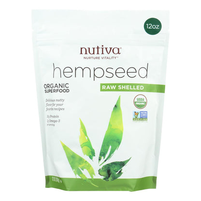 Nutiva Hempseed - Organic - Shelled - 12 Oz