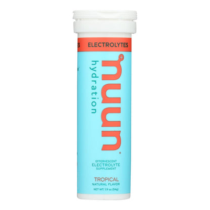 Nuun Hydration Drink Tab - Active - Tropical - 10 Tablets - Case Of 8