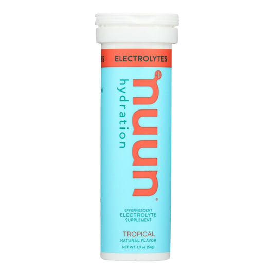 Nuun Hydration Drink Tab - Active - Tropical - 10 Tablets - Case Of 8