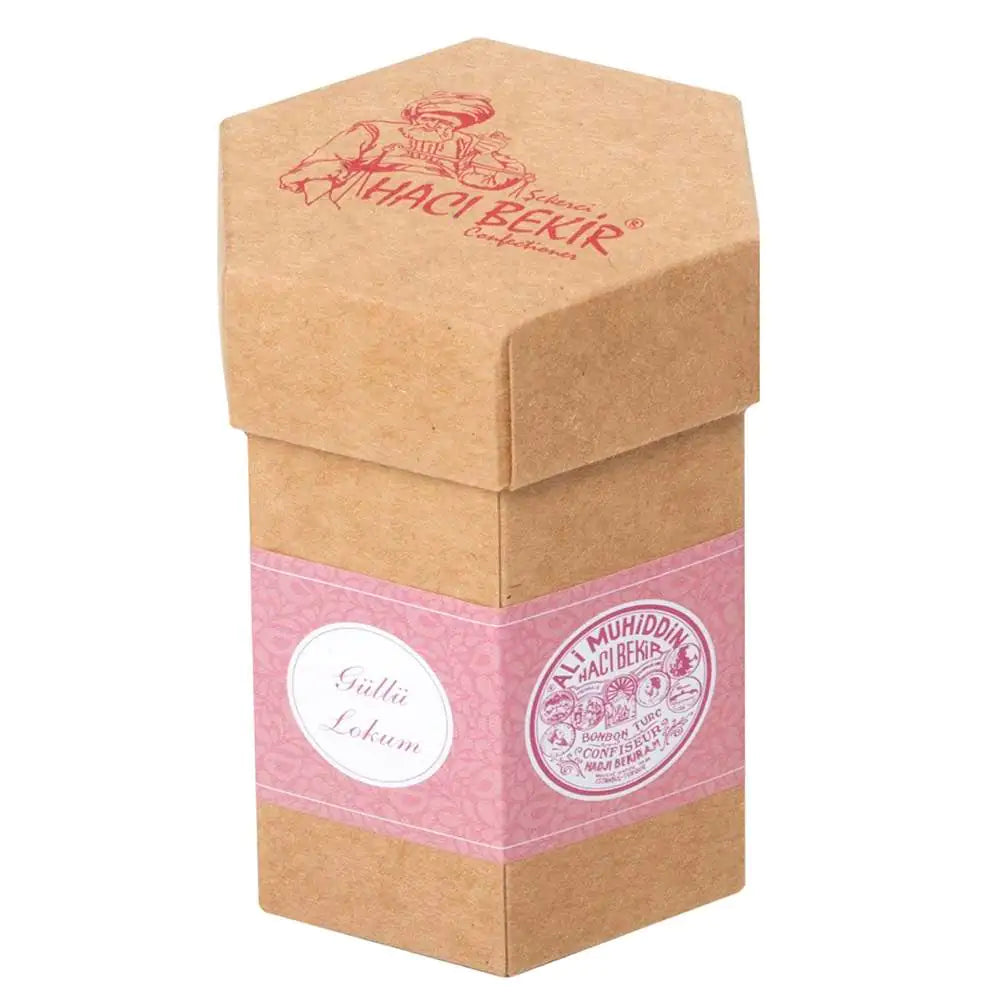 Hacı Bekir Rose-Flavored Turkish Delight in Kraft Box, 125g