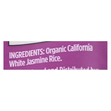 Lundberg Family Farms Organic California White Jasmine Rice - Case Of 6 - 2 Lb.