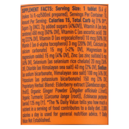 Nuun Hydration - Drink Tab Immun Orange Ctrs - Case Of 8 - 10 Tab