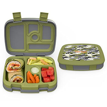 Bentgo Kids Prints Leak-Proof, 5-Compartment Bento-Style Kids Lunch Box - Ideal Portion Sizes for Ages 3-7, Durable, Drop-Proof, Dishwasher Safe, & Made with BPA-Free Materials (Puppy Love)