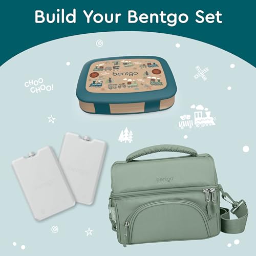 Bentgo Kids Prints Leak-Proof, 5-Compartment Bento-Style Kids Lunch Box - Ideal Portion Sizes for Ages 3-7, Durable, Drop-Proof, Dishwasher Safe, & Made with BPA-Free Materials (Puppy Love)