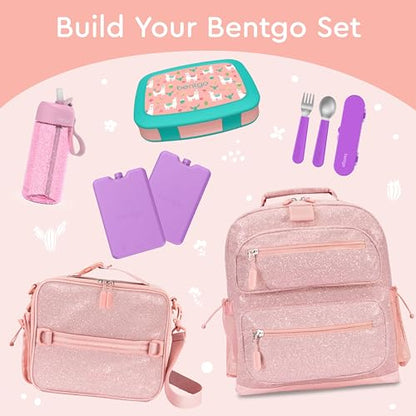 Bentgo Kids Prints Leak-Proof, 5-Compartment Bento-Style Kids Lunch Box - Ideal Portion Sizes for Ages 3-7, Durable, Drop-Proof, Dishwasher Safe, & Made with BPA-Free Materials (Puppy Love)