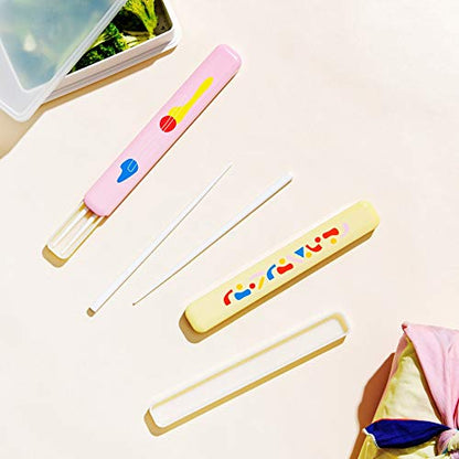 TAKENAKA POKETO x Limited Model, Pool color, Perfect for Lunch Bento Time, Made in Japan ((POKETO Chopsticks and case (Ivory))