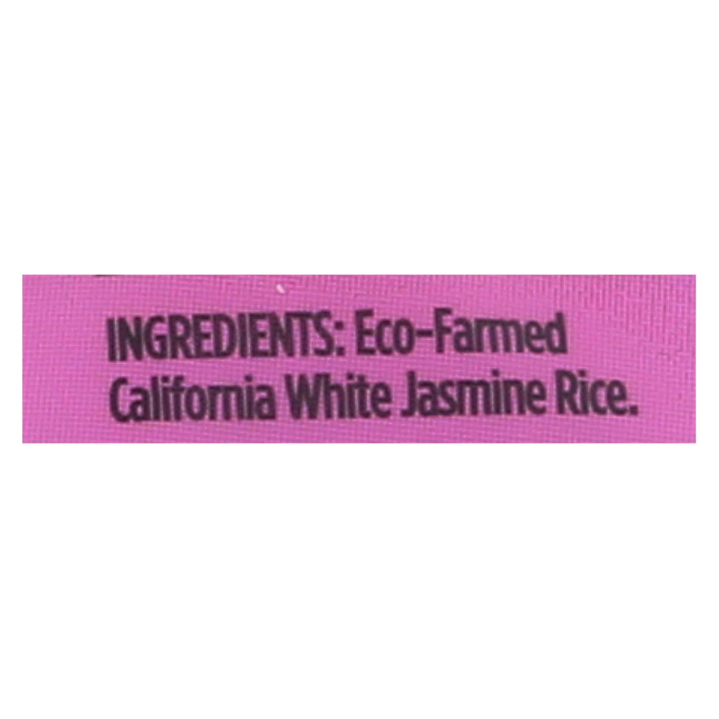 Lundberg Family Farms White Jasmine Rice - Case Of 6 - 2 Lb.