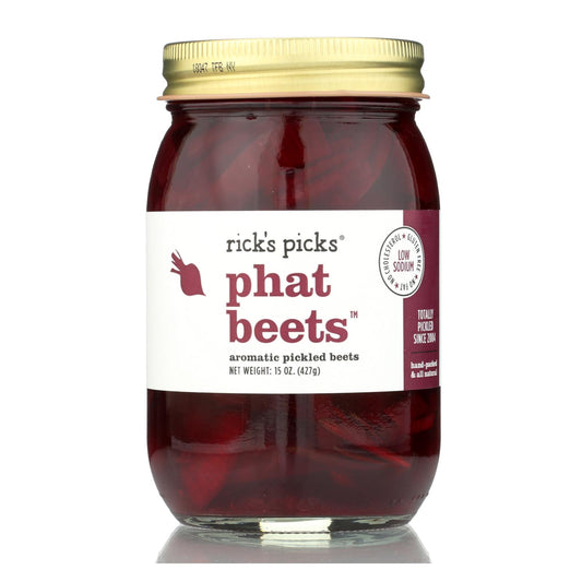 Rick's Picks Phat Beets 泡菜 - 6 箱 - 15 盎司。