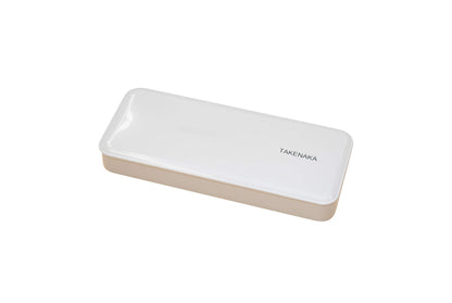 TAKENAKA CUTLERY CASE A set of Fork, Knife, and Spoon, Eco-Friendly Lunch Accessory, Made in Japan, Bento Box (Lemon Zest)