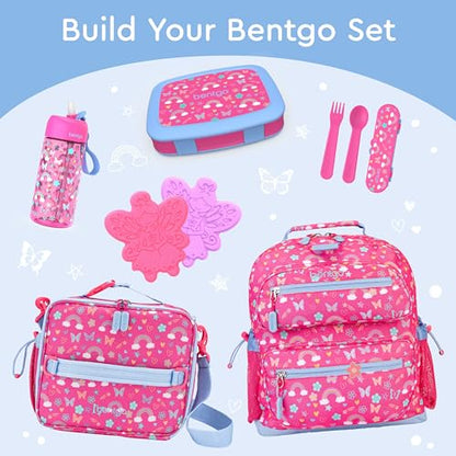 Bentgo Kids Prints Leak-Proof, 5-Compartment Bento-Style Kids Lunch Box - Ideal Portion Sizes for Ages 3-7, Durable, Drop-Proof, Dishwasher Safe, & Made with BPA-Free Materials (Puppy Love)