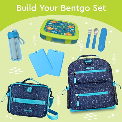 Bentgo Kids Prints Leak-Proof, 5-Compartment Bento-Style Kids Lunch Box - Ideal Portion Sizes for Ages 3-7, Durable, Drop-Proof, Dishwasher Safe, & Made with BPA-Free Materials (Puppy Love)