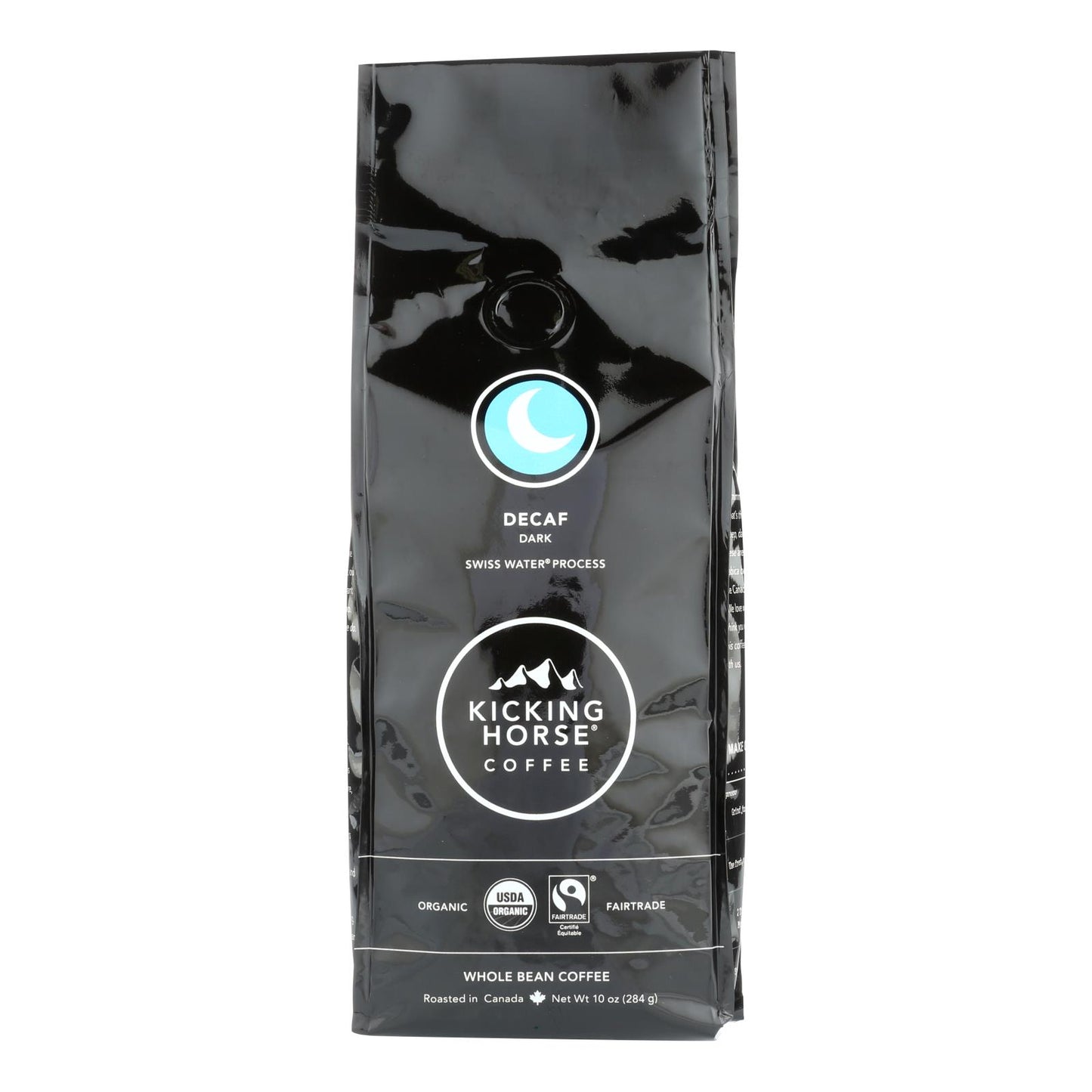 Café Kicking Horse - Grano entero - Descafeinado - Caja de 6 - 10 Oz.