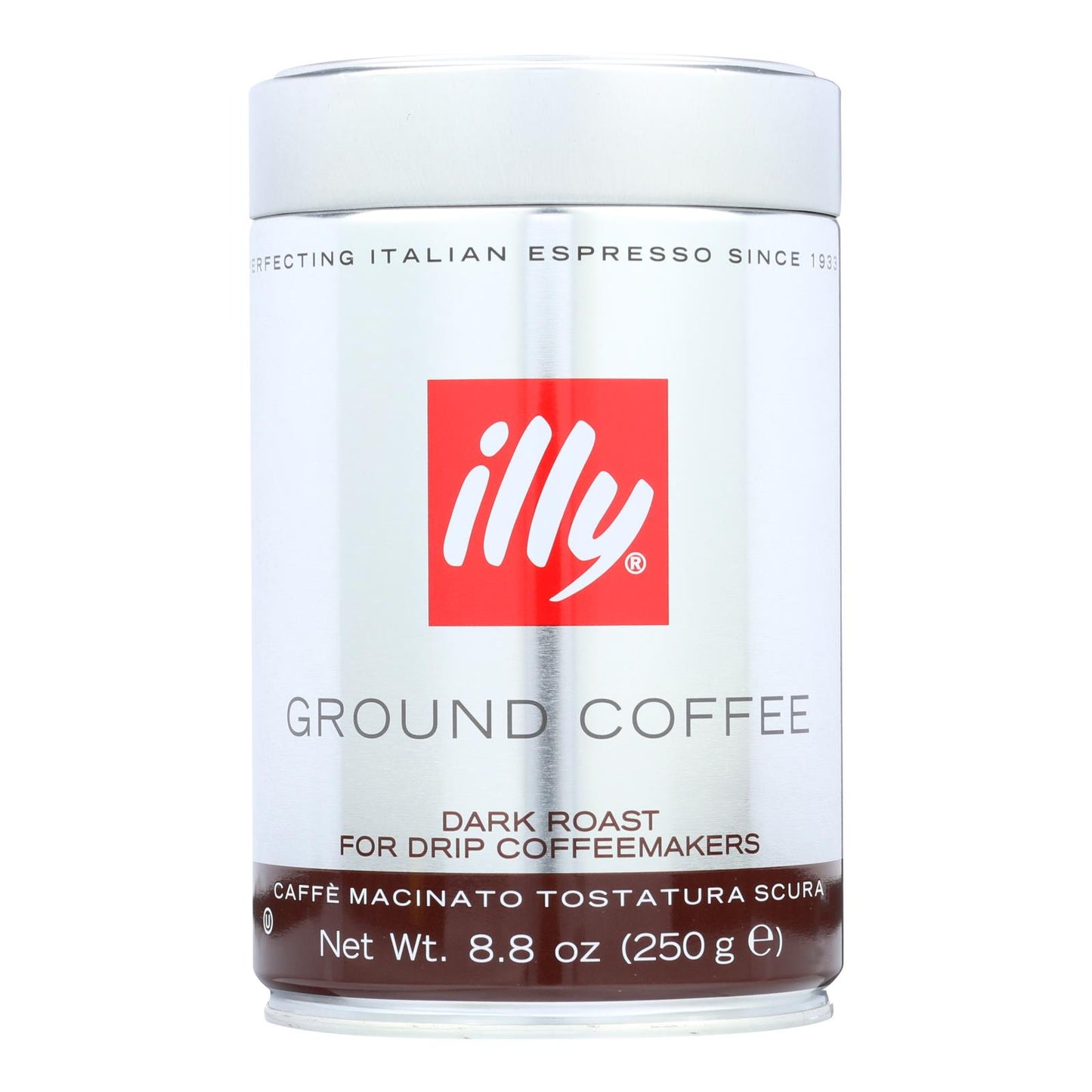 Café Illy Caffe - Goteo - Molido - Tostado Oscuro - 8.8 Oz - Caja de 6