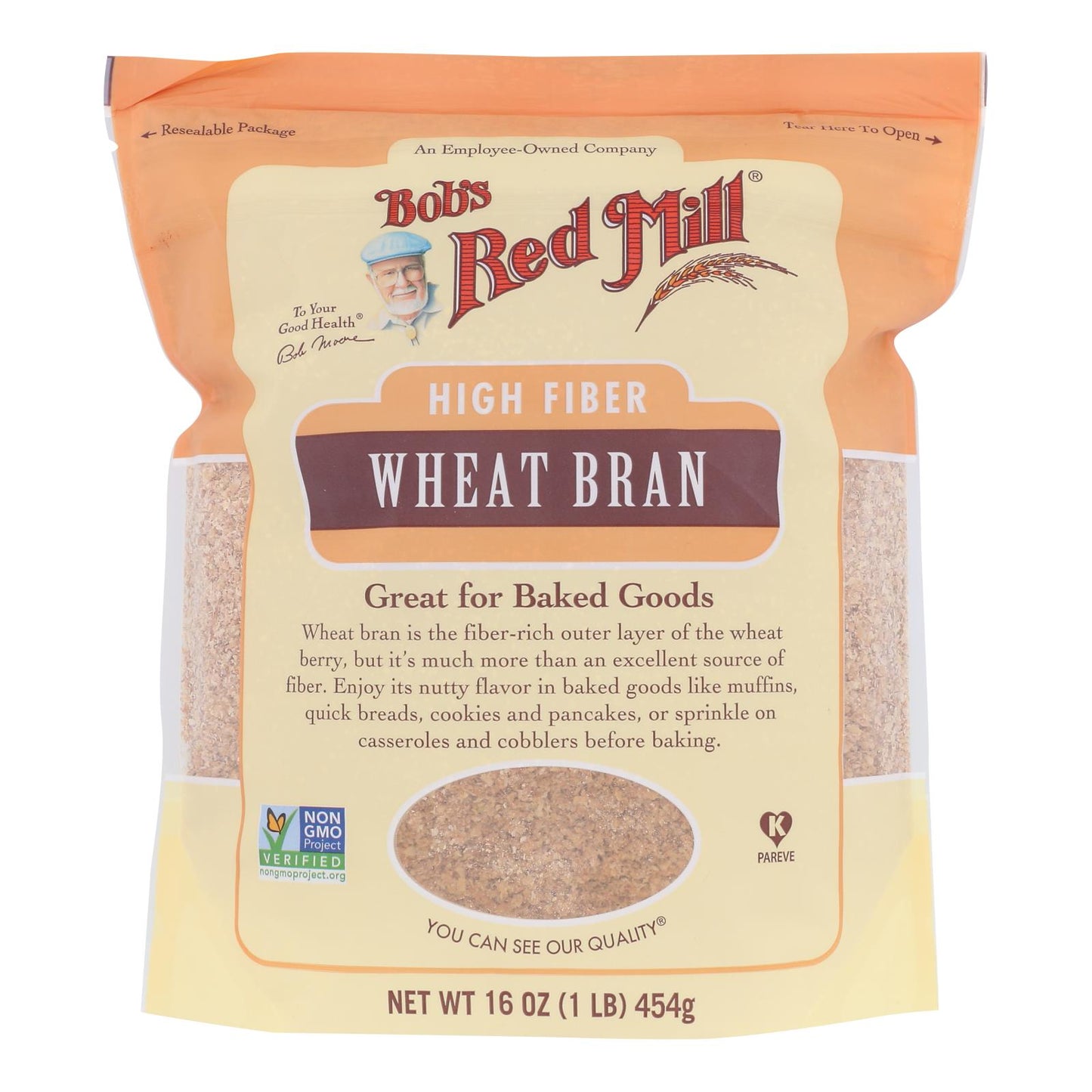 Bob's Red Mill - Salvado de trigo - Caja de 4-16 oz