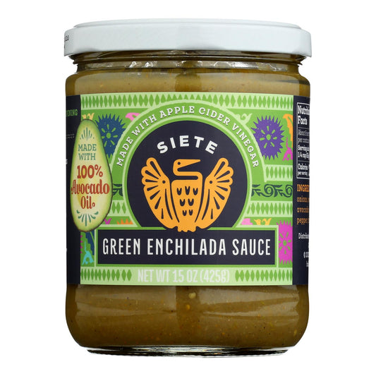 Siete - Enchilada Verde Salsa - Caja De 6-16 Oz