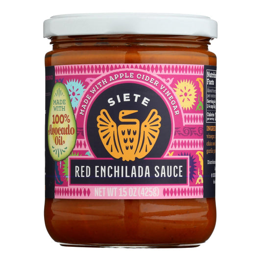 Siete - Enchilada Roja Salsa - Caja De 6-16 Oz