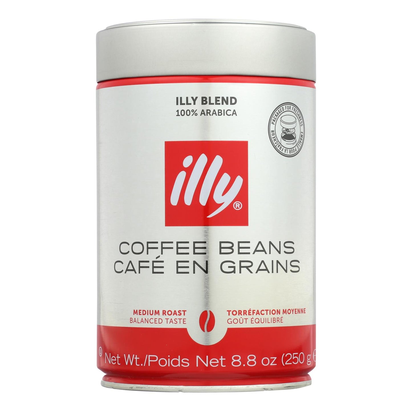 Café Illy Caffe - Grano entero - Tostado medio - 8.8 oz - Caja de 6