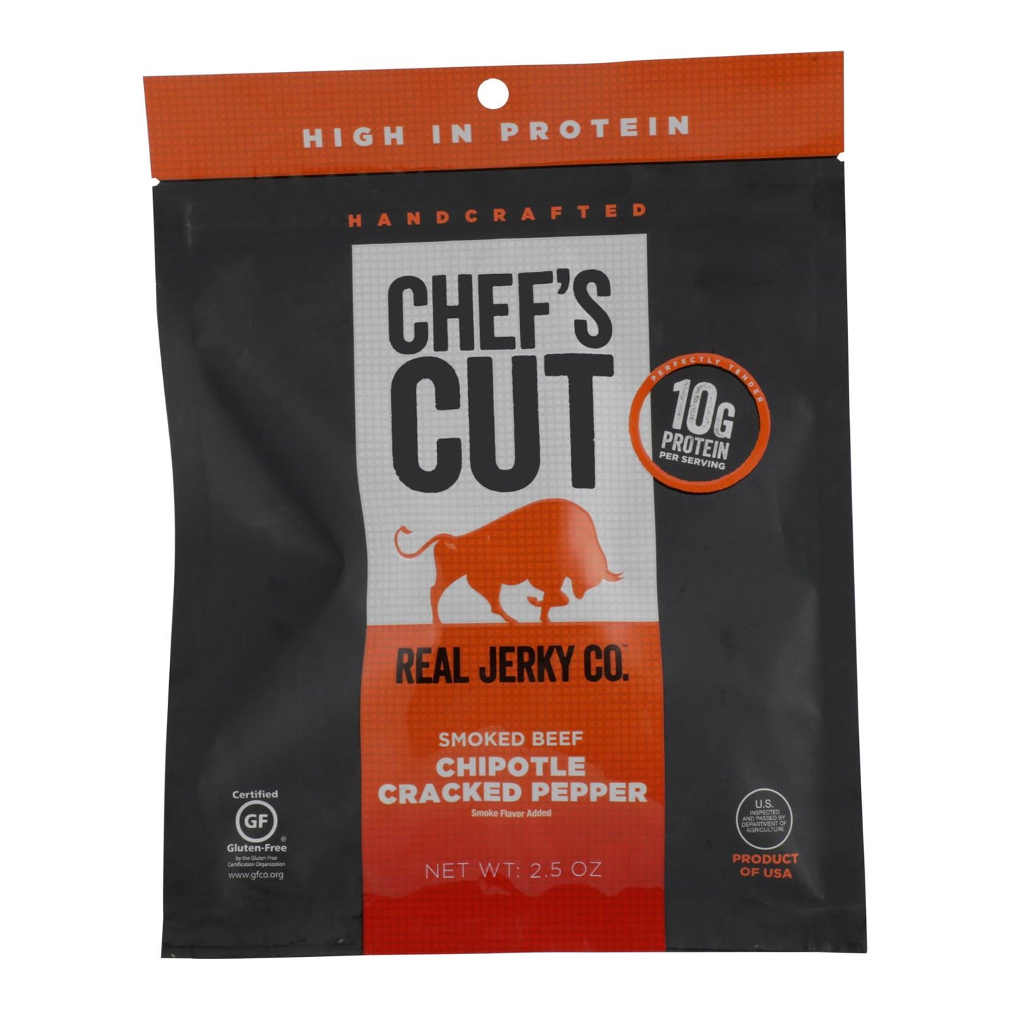 Chef's Cut Real Steak Jerkey - Chipotle Cracked Pepper - Caja de 8