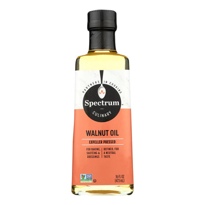 Spectrum Naturals Refined Walnut Oil - Case Of 12 - 16 Fl Oz.