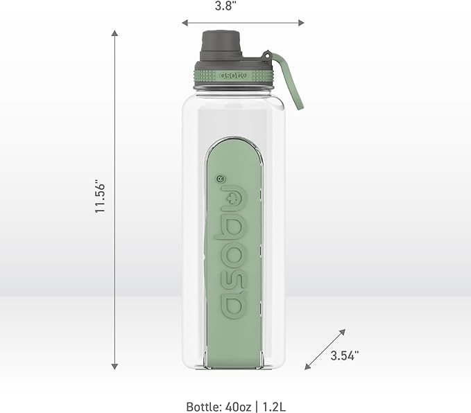 Asobu Electrolyte Bottle – Basil Green