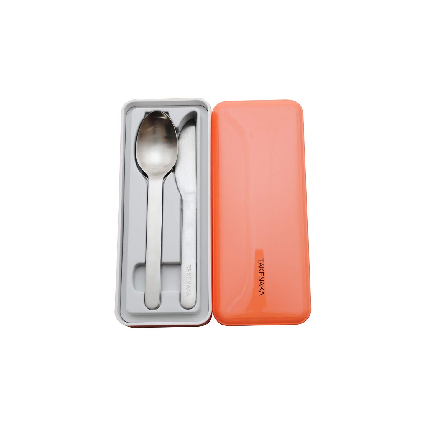 TAKENAKA CUTLERY CASE A set of Fork, Knife, and Spoon, Eco-Friendly Lunch Accessory, Made in Japan, Bento Box (Lemon Zest)