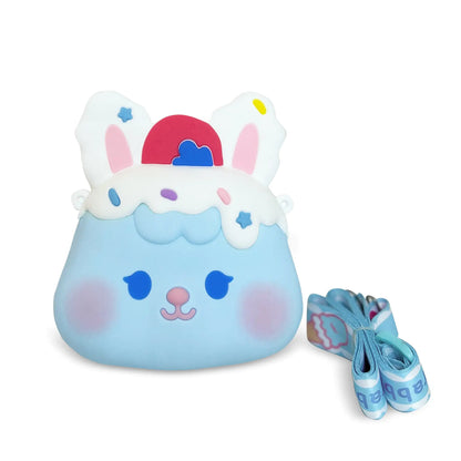 Ogi Mogi Toys Blue Bunny Colorful Round Shoulder Bag