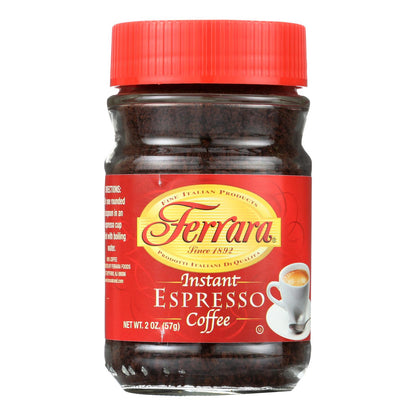 Ferrara Instant Espresso - Caja de 12 - 2 Oz