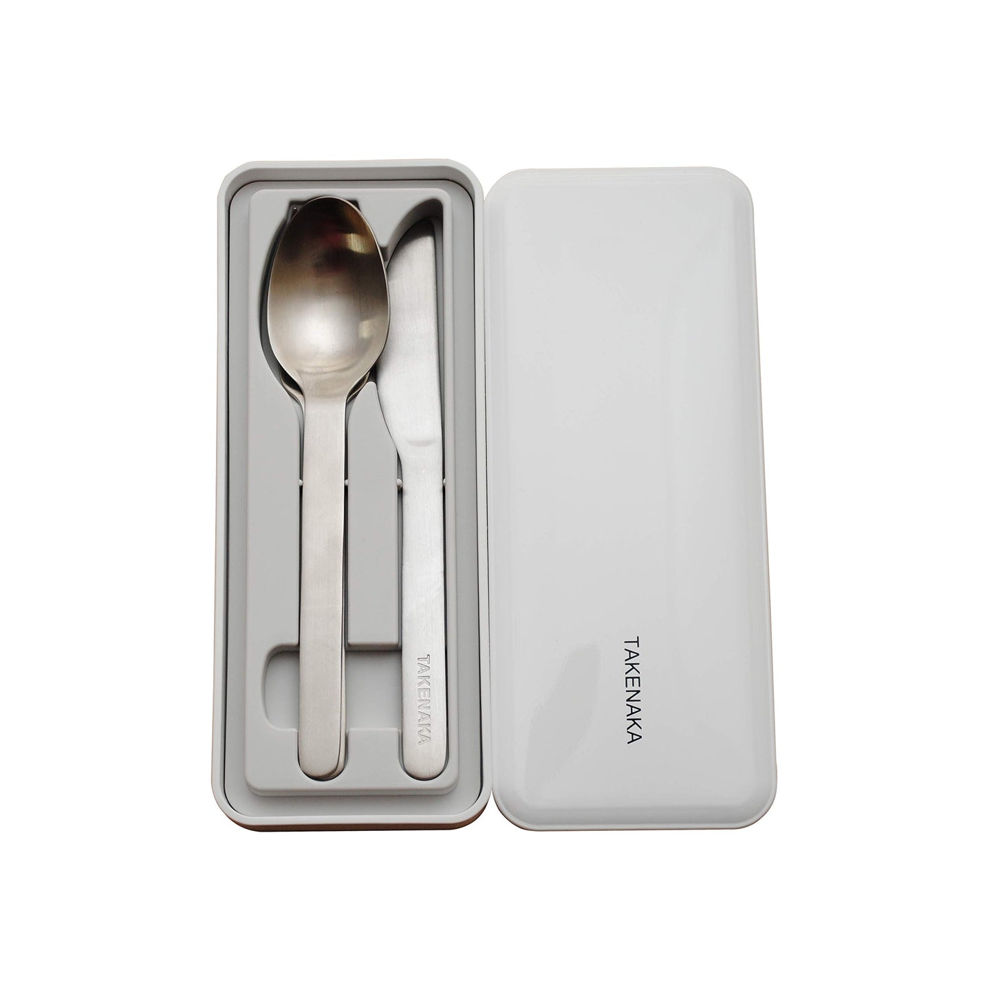 TAKENAKA CUTLERY CASE A set of Fork, Knife, and Spoon, Eco-Friendly Lunch Accessory, Made in Japan, Bento Box (Lemon Zest)