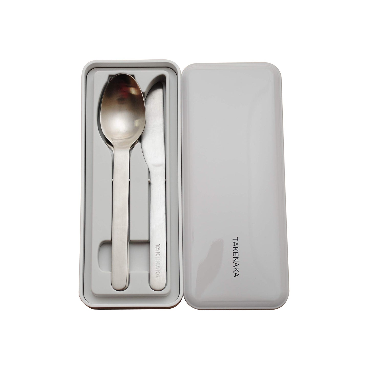 TAKENAKA CUTLERY CASE A set of Fork, Knife, and Spoon, Eco-Friendly Lunch Accessory, Made in Japan, Bento Box (Lemon Zest)