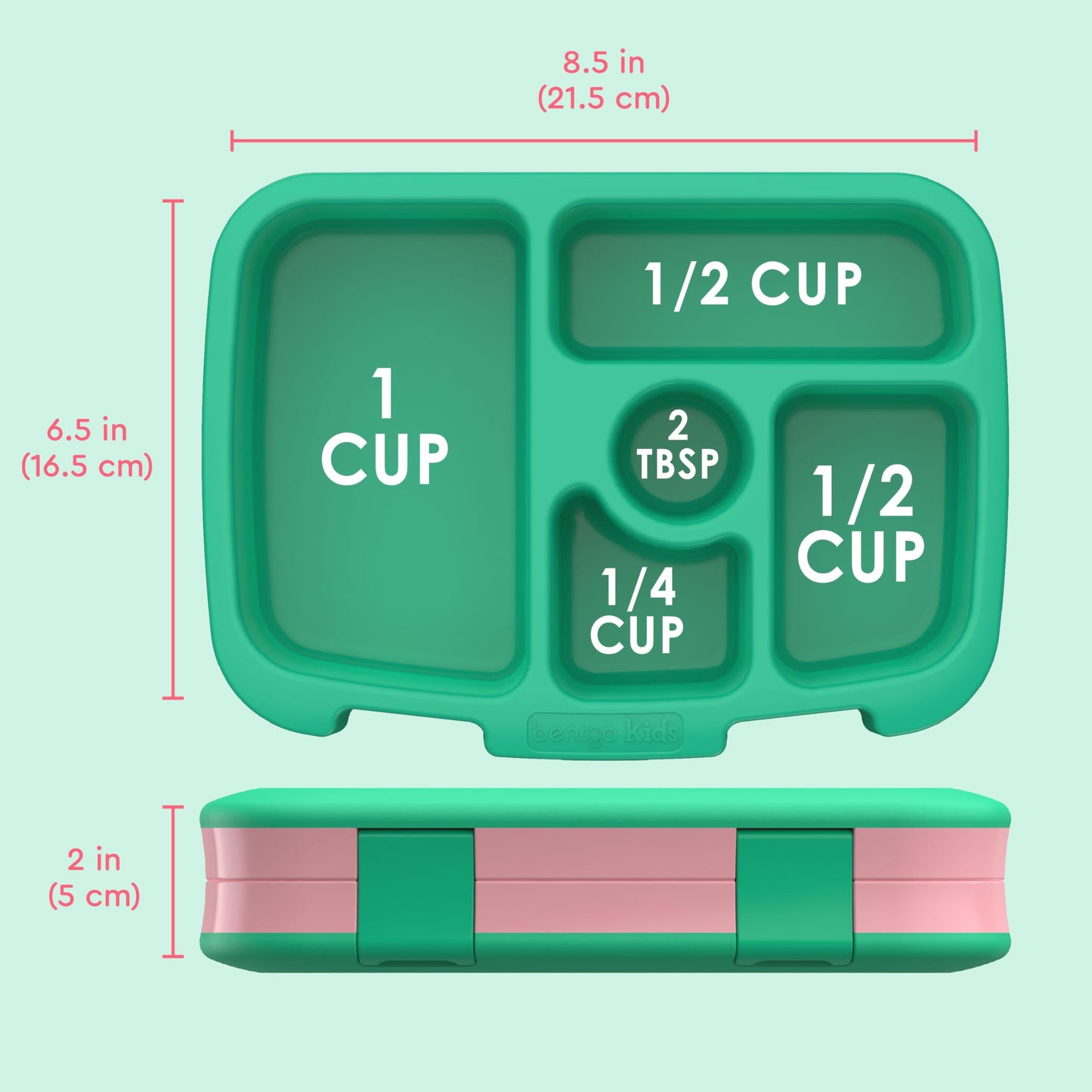 Bentgo Kids Prints Leak-Proof, 5-Compartment Bento-Style Kids Lunch Box - Ideal Portion Sizes for Ages 3-7, Durable, Drop-Proof, Dishwasher Safe, & Made with BPA-Free Materials (Puppy Love)