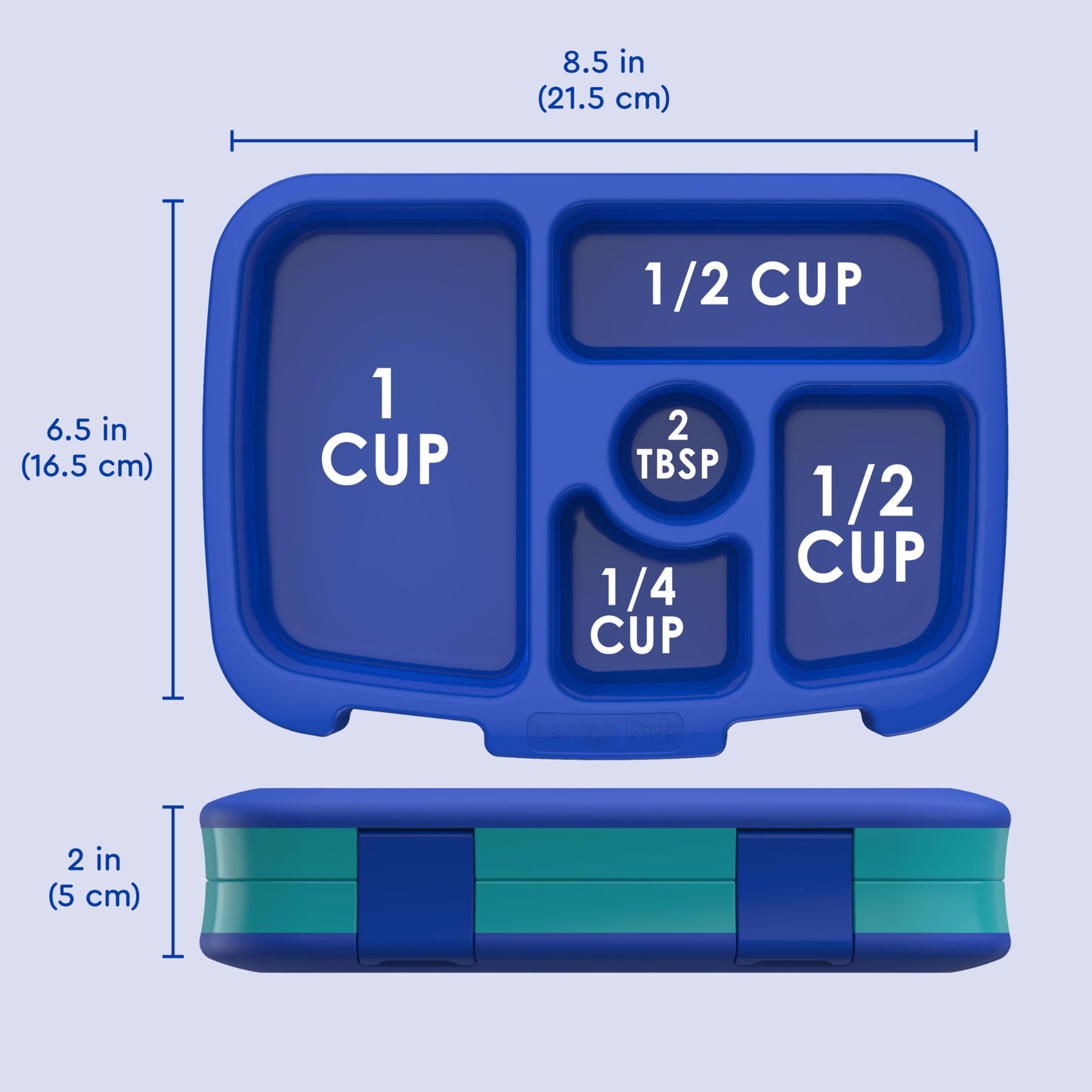 Bentgo Kids Prints Leak-Proof, 5-Compartment Bento-Style Kids Lunch Box - Ideal Portion Sizes for Ages 3-7, Durable, Drop-Proof, Dishwasher Safe, & Made with BPA-Free Materials (Puppy Love)