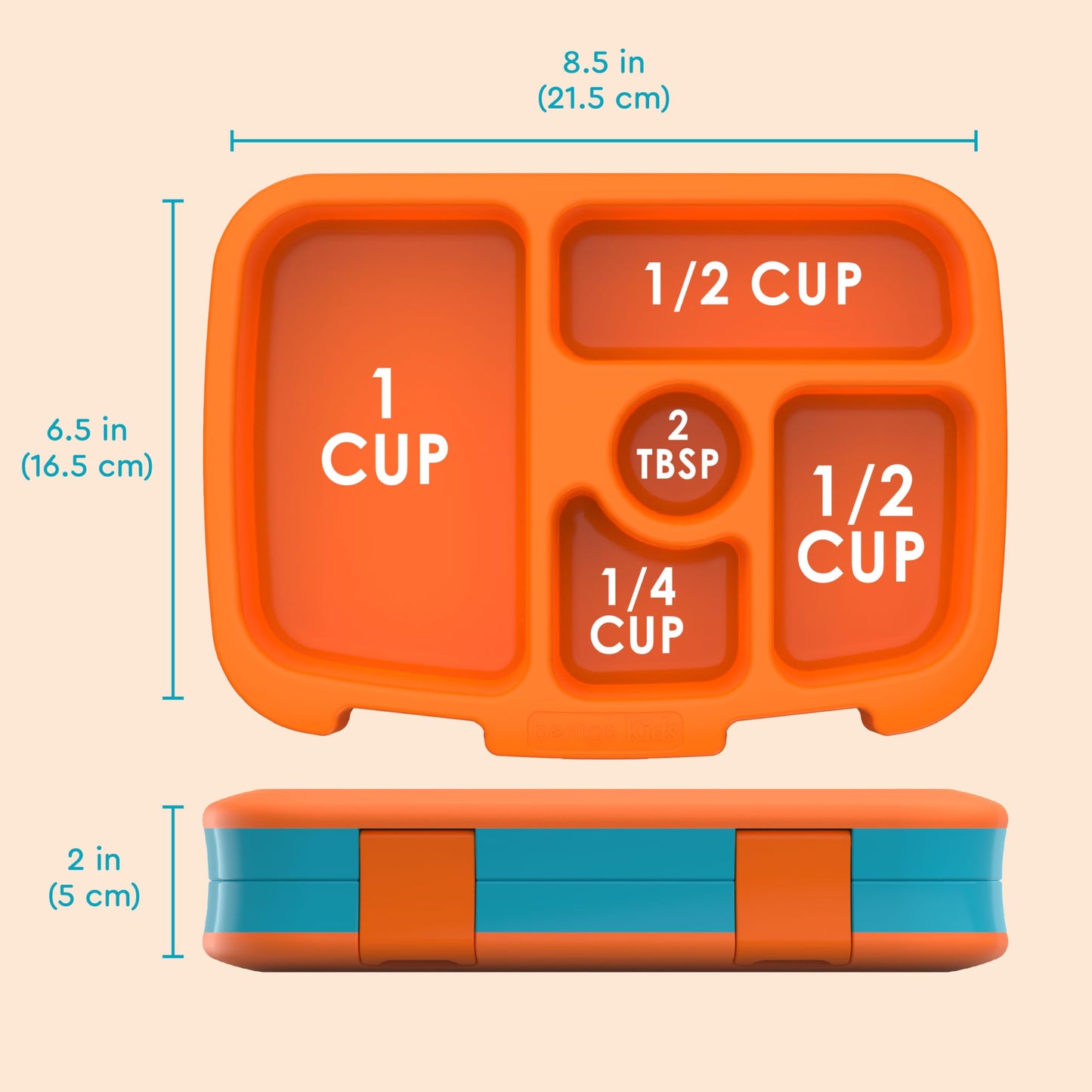 Bentgo Kids Prints Leak-Proof, 5-Compartment Bento-Style Kids Lunch Box - Ideal Portion Sizes for Ages 3-7, Durable, Drop-Proof, Dishwasher Safe, & Made with BPA-Free Materials (Puppy Love)