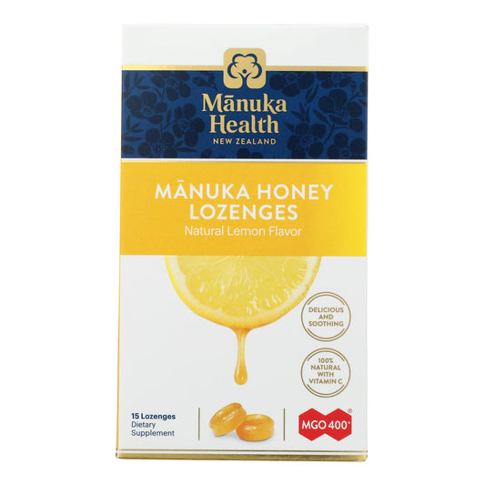 Manuka Health - Loz 蜂蜜 Mgo 400+ 柠檬味 - 各 1 个 - 15 支