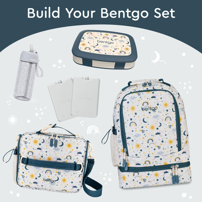 Bentgo Kids Prints Leak-Proof, 5-Compartment Bento-Style Kids Lunch Box - Ideal Portion Sizes for Ages 3-7, Durable, Drop-Proof, Dishwasher Safe, & Made with BPA-Free Materials (Puppy Love)