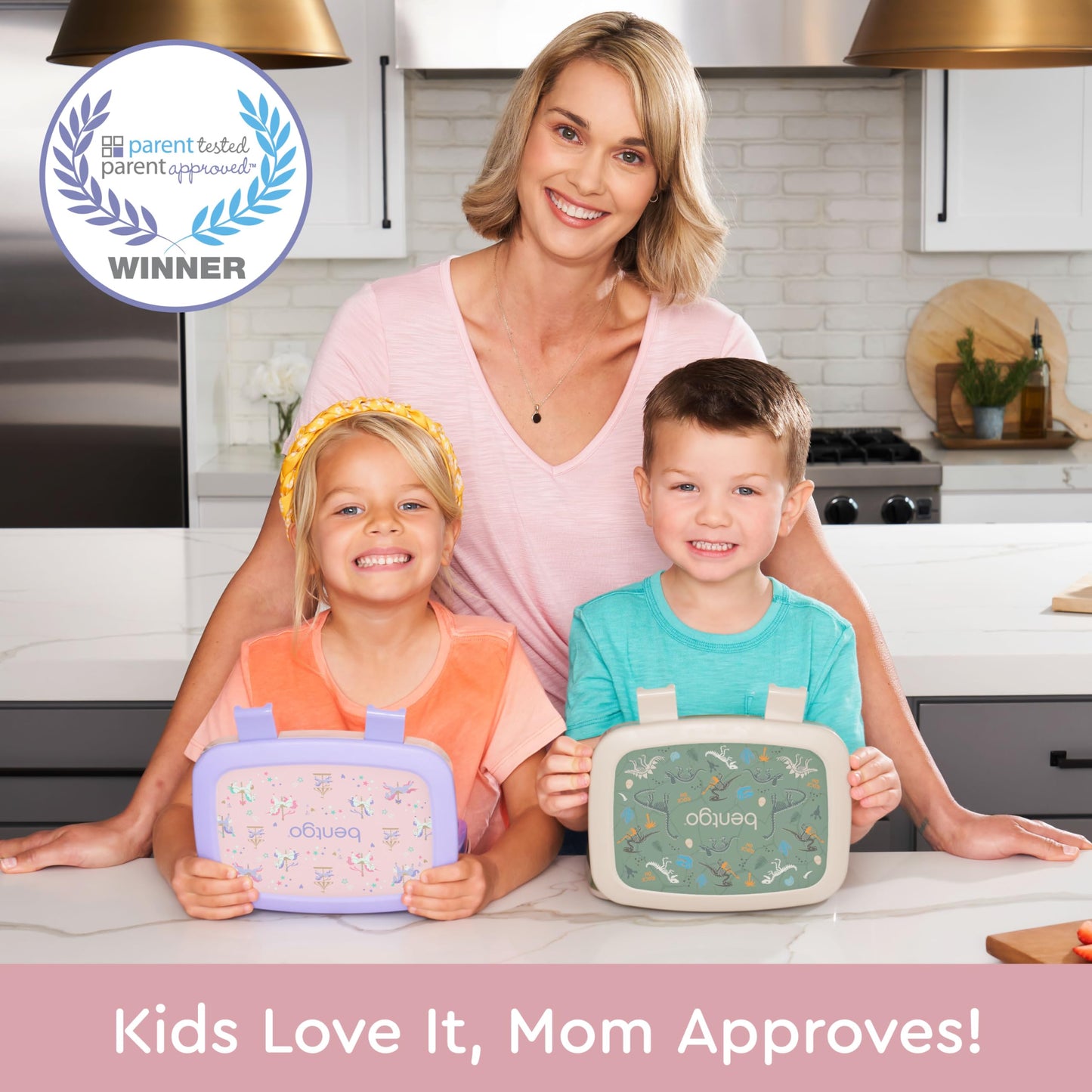 Bentgo Kids Prints Leak-Proof, 5-Compartment Bento-Style Kids Lunch Box - Ideal Portion Sizes for Ages 3-7, Durable, Drop-Proof, Dishwasher Safe, & Made with BPA-Free Materials (Puppy Love)