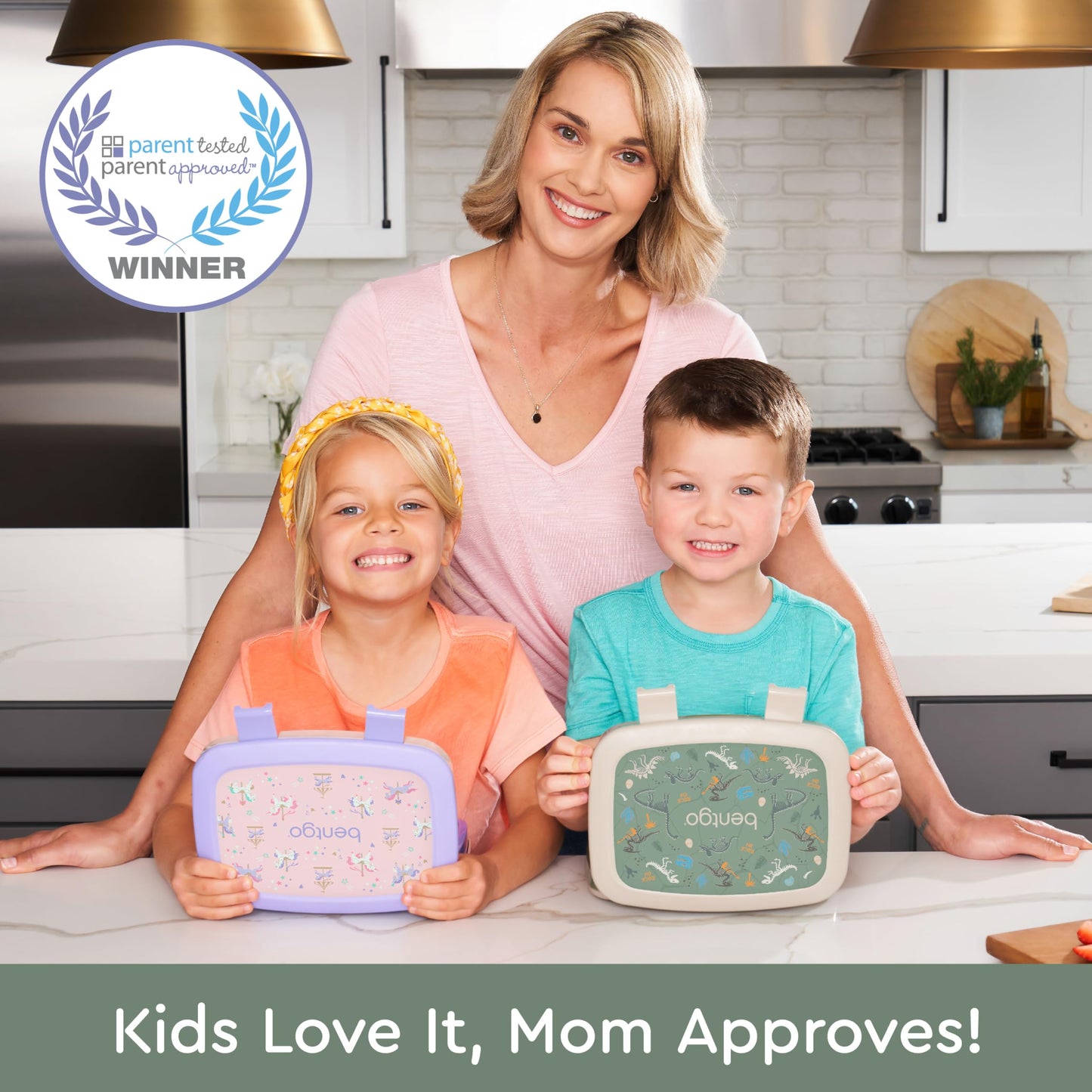 Bentgo Kids Prints Leak-Proof, 5-Compartment Bento-Style Kids Lunch Box - Ideal Portion Sizes for Ages 3-7, Durable, Drop-Proof, Dishwasher Safe, & Made with BPA-Free Materials (Puppy Love)