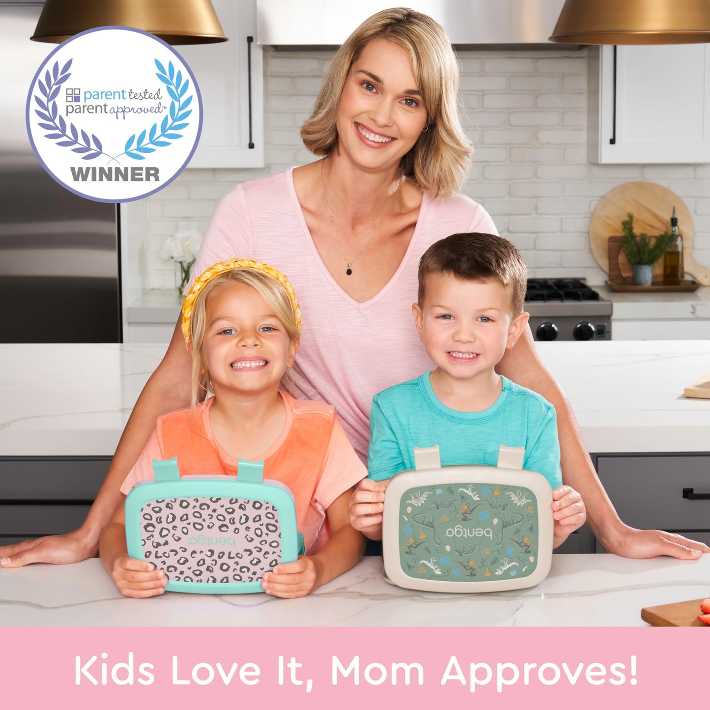 Bentgo Kids Prints Leak-Proof, 5-Compartment Bento-Style Kids Lunch Box - Ideal Portion Sizes for Ages 3-7, Durable, Drop-Proof, Dishwasher Safe, & Made with BPA-Free Materials (Puppy Love)