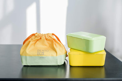 TAKENAKA Bento Box Bag from, Perfect for Lunch Time (Pink x Gray)