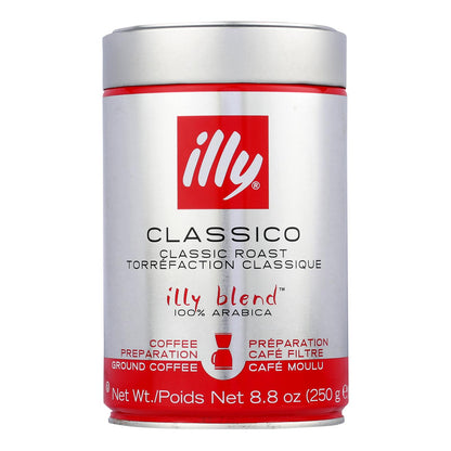 Café Illy Caffe - Goteo - Molido - Tostado Medio - 8.8 Oz - Caja de 6