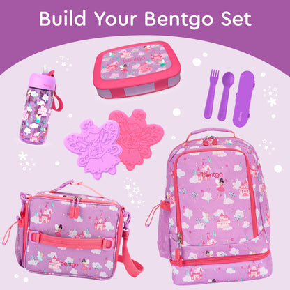 Bentgo Kids Prints Leak-Proof, 5-Compartment Bento-Style Kids Lunch Box - Ideal Portion Sizes for Ages 3-7, Durable, Drop-Proof, Dishwasher Safe, & Made with BPA-Free Materials (Puppy Love)