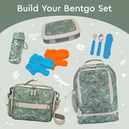 Bentgo Kids Prints Leak-Proof, 5-Compartment Bento-Style Kids Lunch Box - Ideal Portion Sizes for Ages 3-7, Durable, Drop-Proof, Dishwasher Safe, & Made with BPA-Free Materials (Puppy Love)